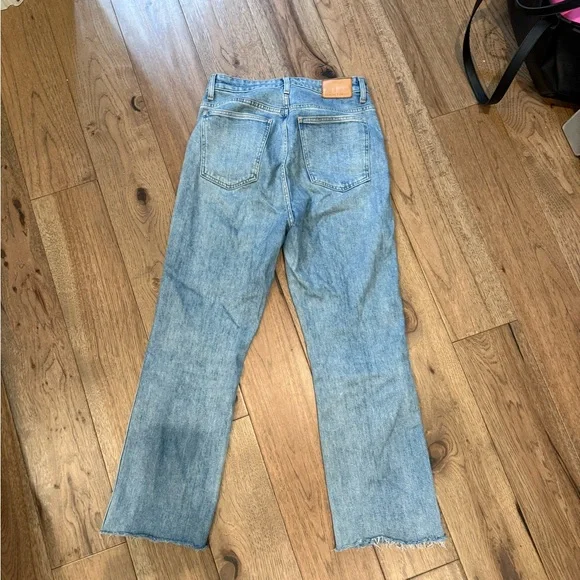 Denim Forum Light Blue Straight Leg Jeans - Picture 2 of 3